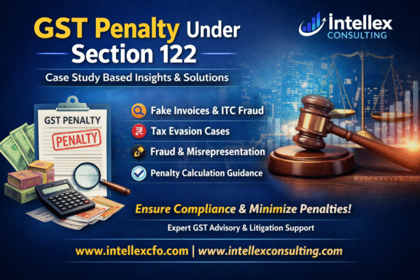 GST Penalty under Section 122 – A Practical Case Study Based Guide for Businesses & Professionals.