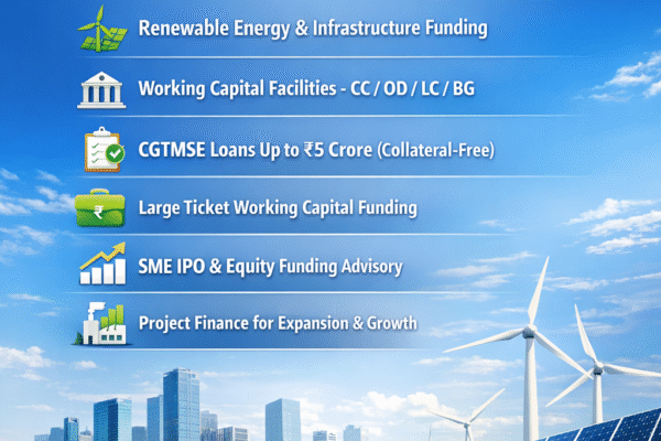 End-to-End Debt Funding & Financial Advisory Services in India.