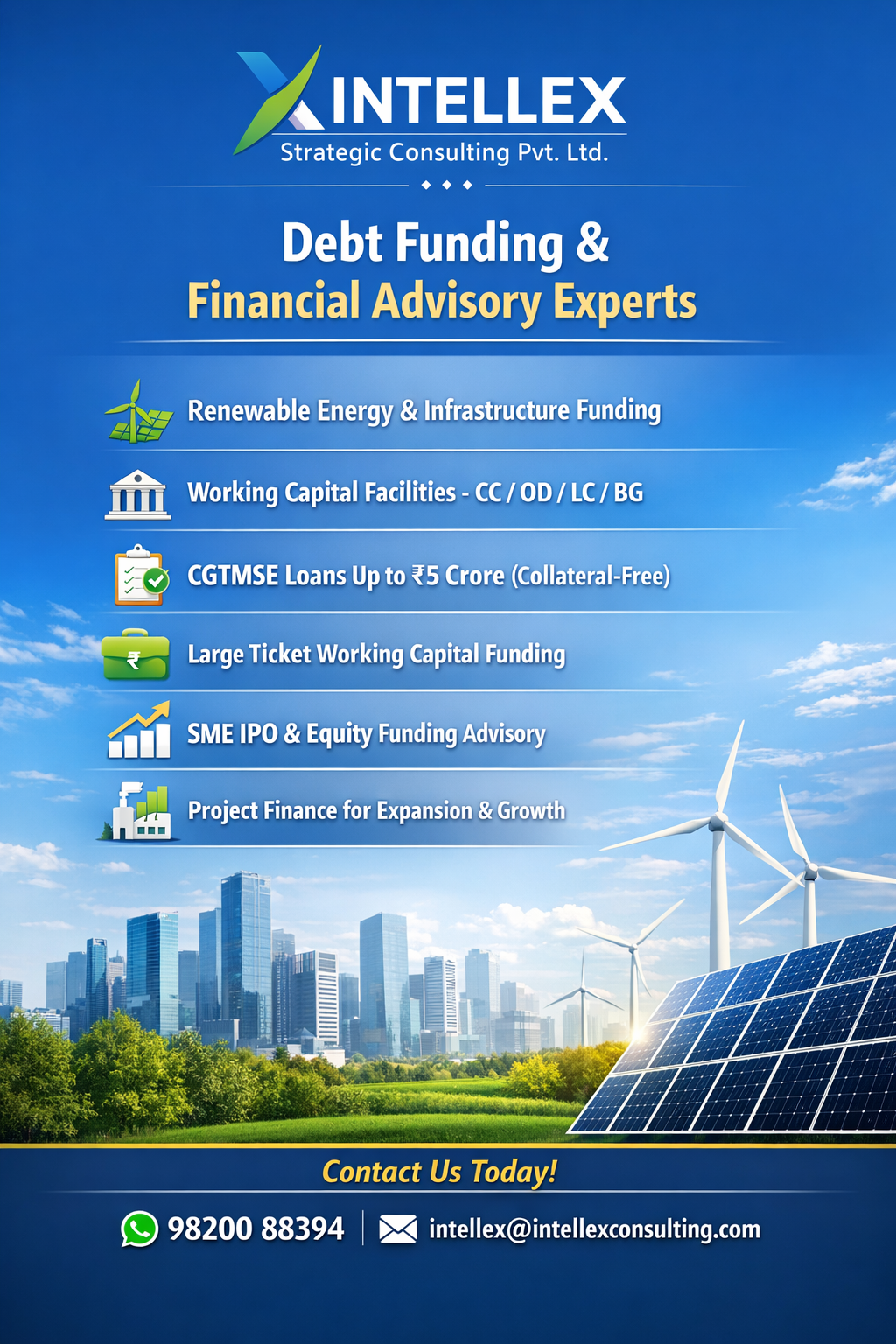 End-to-End Debt Funding & Financial Advisory Services in India.