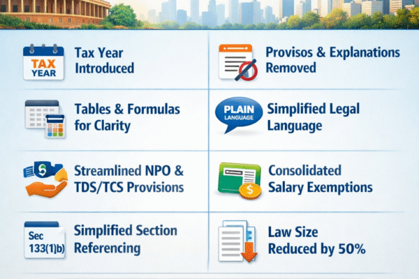 New Income-tax Act 2025: Key Features, Major Changes & What It Means for Taxpayers in India