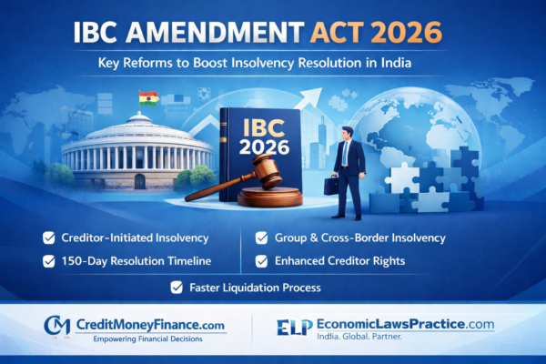 IBC Amendment Act 2026: Transforming India’s Insolvency Framework for Faster Resolution and Stronger Creditor Rights.