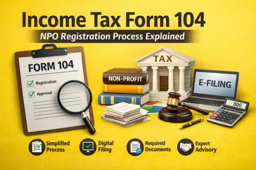Income Tax Form 104: A Complete Guide to the New NPO Registration Process in India (2026).