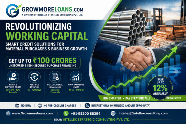 Revolutionizing Working Capital: Smart Credit Solutions for Material Purchases & Business Growth.