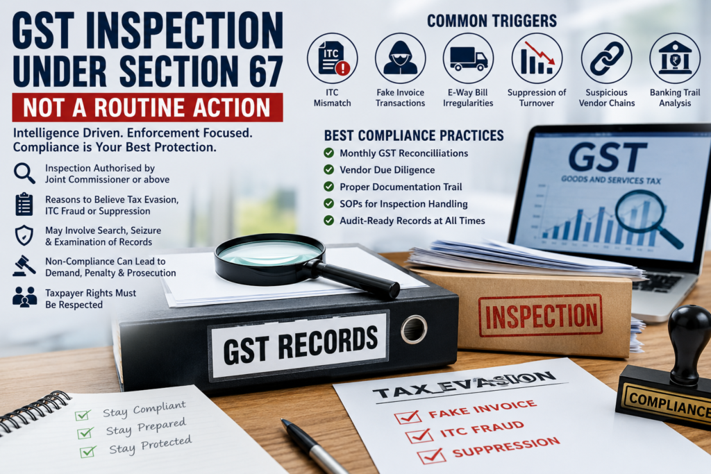 GST Inspection Under Section 67 of the CGST Act: Complete Guide for ...