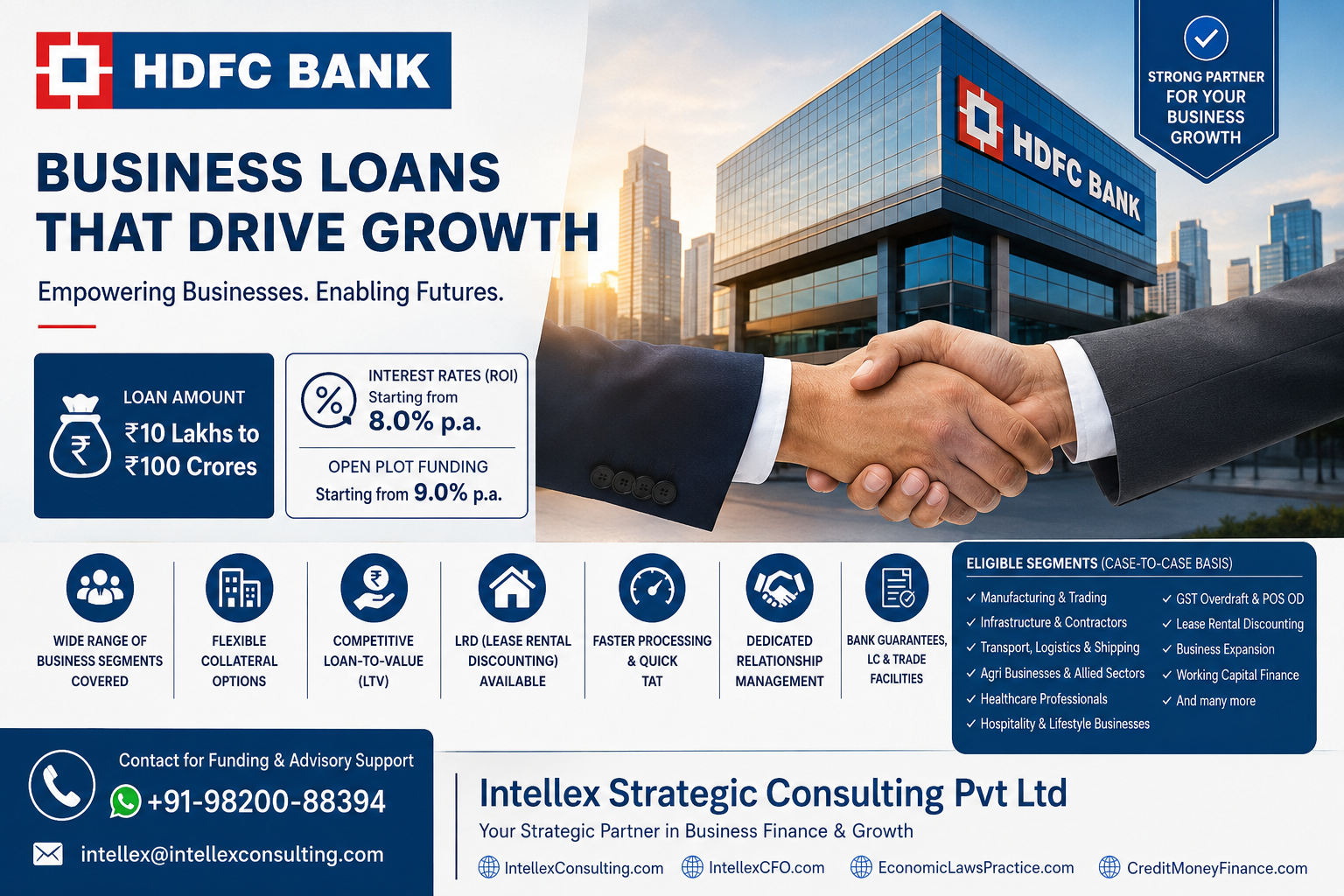 HDFC Bank Business Loans & MSME Funding Solutions in India - Fast, Flexible & Competitive Finance for Growing Businesses.