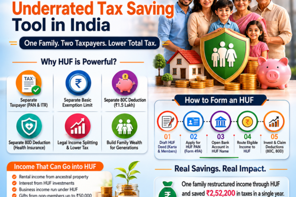 HUF: The Most Underrated Tax Saving Tool in India - Complete 2026 Guide to Legally Reduce Your Tax Burden.