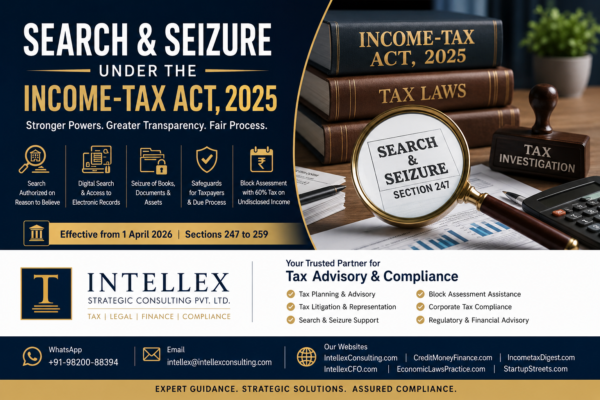 Search and Seizure under the Income-tax Act, 2025: Complete Guide to Tax Raids, Digital Investigations, Asset Seizure and Block Assessment in India.