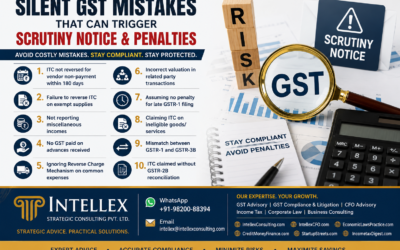 Silent GST Mistakes That Can Trigger Scrutiny Notices and Heavy Penalties in 2026: Top 10 Compliance Errors Every Business Must Avoid.
